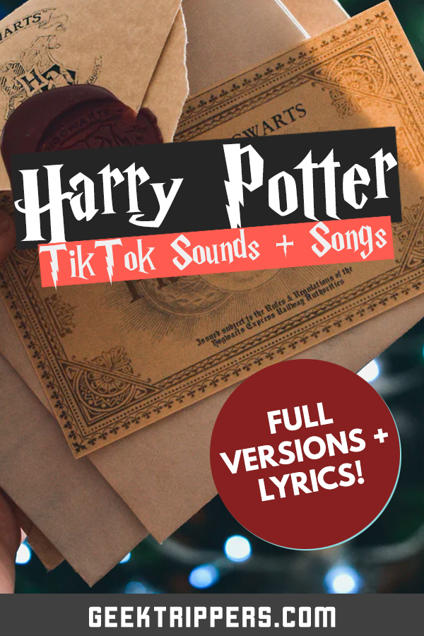 Top Harry Potter Tiktok Sounds Songs Full Versions Lyrics - tik tok mashup roblox id