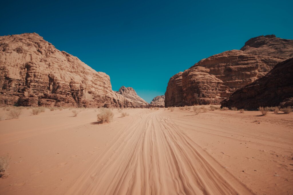 Wadi Rum sand landscape