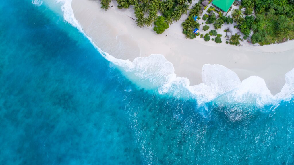 Maldives aerial shot