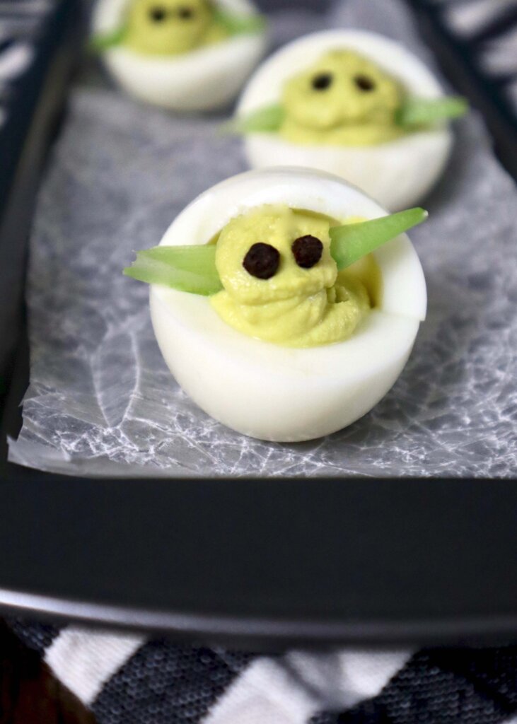 Baby Yoda deviled eggs